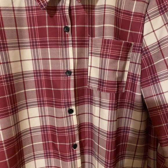 Plaid button tunic - Picture 2 of 7